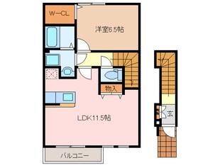 松阪駅 徒歩39分 2階の物件間取画像